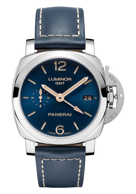 panerai luminor gmt blue dial